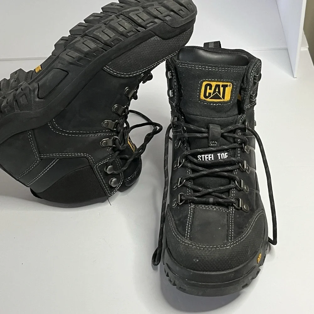CAT P90936 Steel Toe Waterproof Work Boots ASTM F2413-18 EH Men's Size 10
